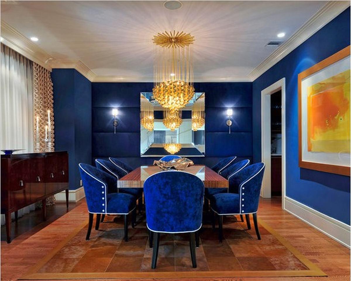 royal blue dining chairs
