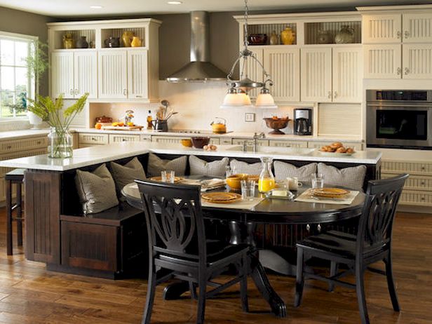 Black Kitchen Island With Seating photo - 4